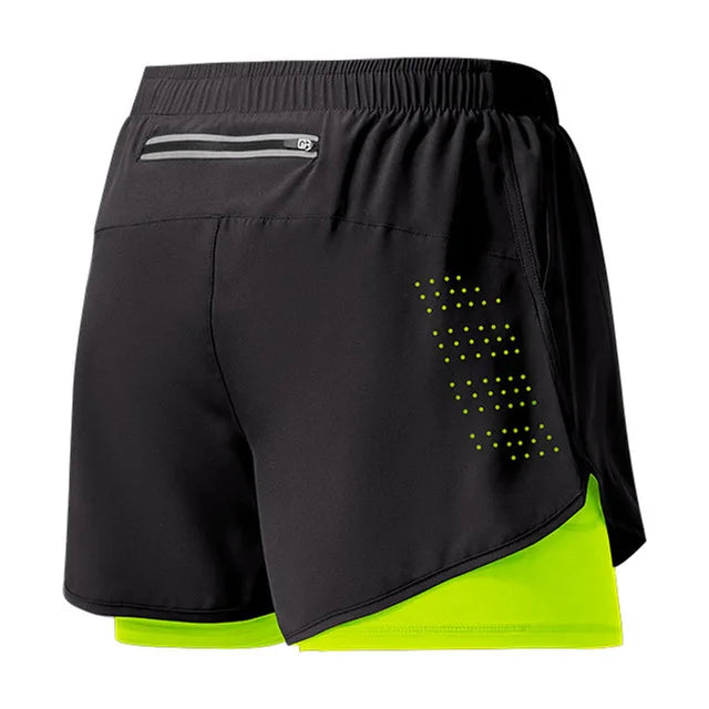 TriiRun MaxShort – Men’s Dual-Layer Running Shorts | Quick-Dry, High-Performance Fitness Shorts for Training & Running