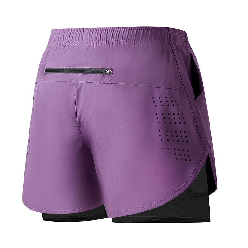 TriiRun MaxShort – Men’s Dual-Layer Running Shorts | Quick-Dry, High-Performance Fitness Shorts for Training & Running