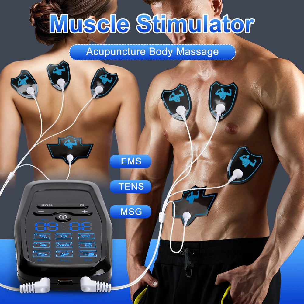 PulseRelief 6X – Multi-Function TENS Electric Massager | 6 Modes & 19 Intensity Levels