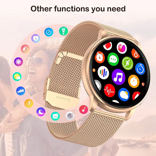 TRII Y22 Smartwatch – Elegant Women’s Bluetooth Call Watch with Custom Dials, Fitness Tracking & Heart Rate Monitor