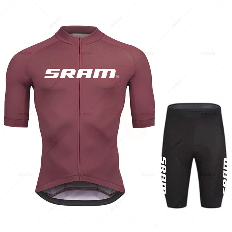 TriiRide Summer Pro Kit – Breathable Short-Sleeve Cycling Jersey & Bib Shorts Set