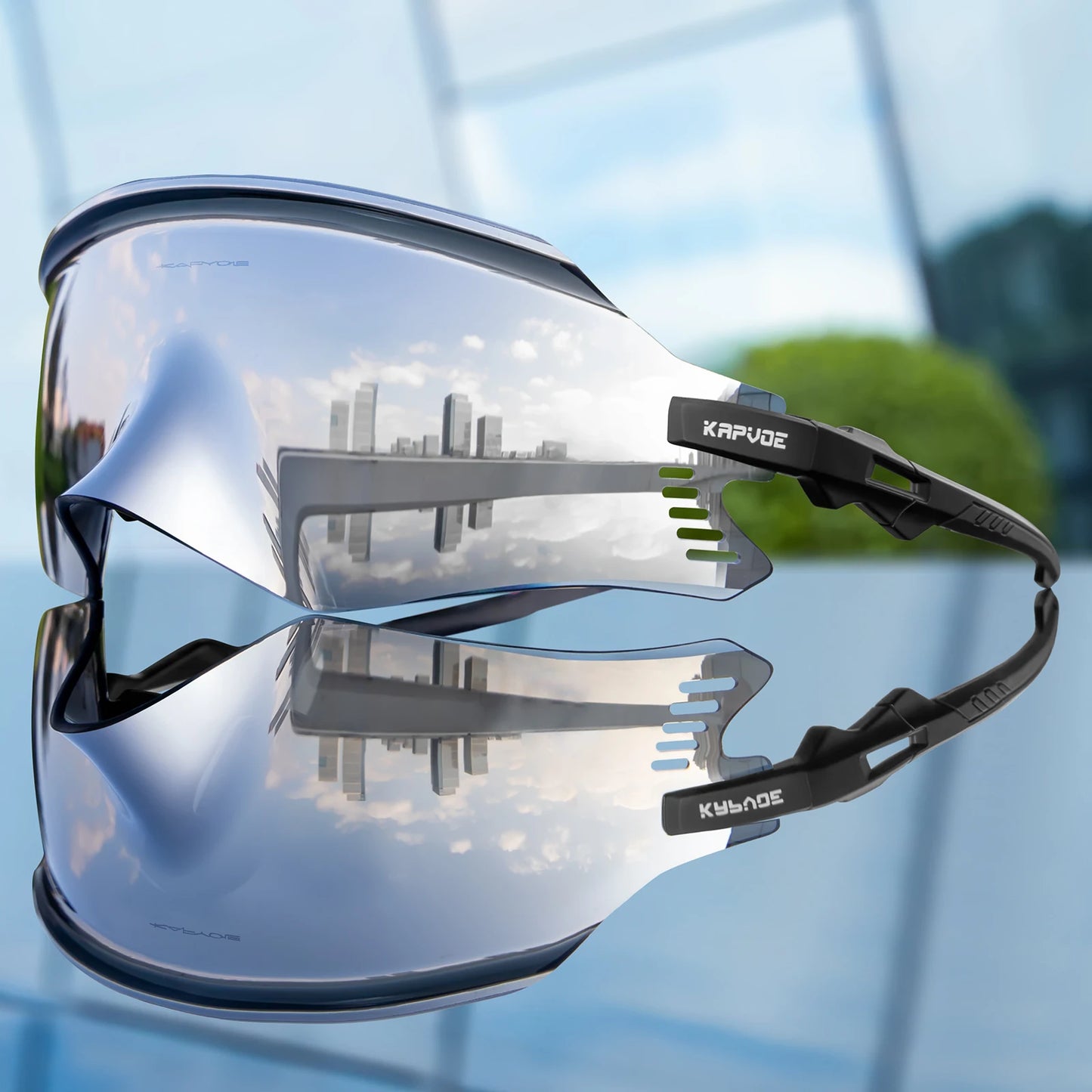 TriiVision ProShield – Photochromic Sports Sunglasses for Men & Women | UV400 Protection & Aerodynamic Design for Cycling, Running & Outdoor Sports