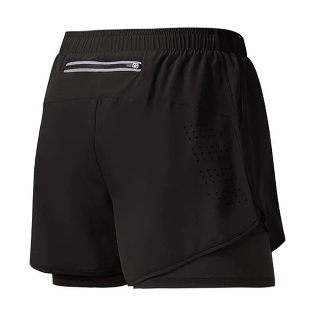 TriiRun MaxShort – Men’s Dual-Layer Running Shorts | Quick-Dry, High-Performance Fitness Shorts for Training & Running