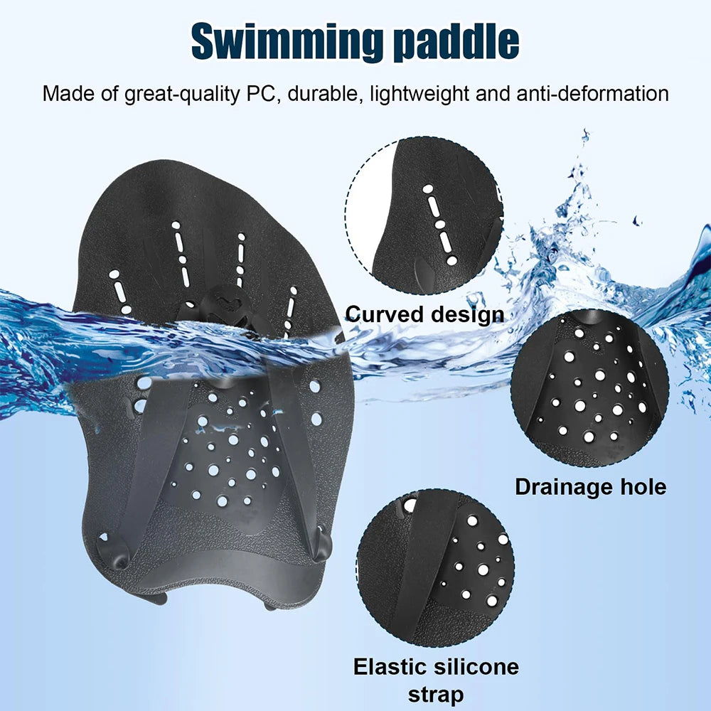 TriiPaddle Pro β Swimming Training Hand Paddles for Power and Technique