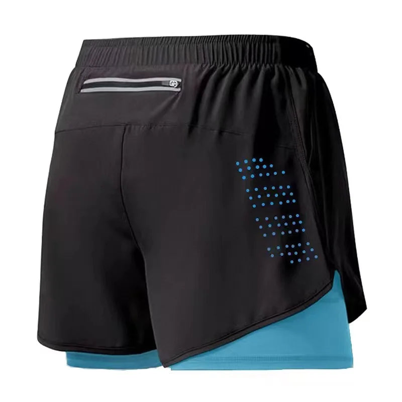 TriiRun MaxShort – Men’s Dual-Layer Running Shorts | Quick-Dry, High-Performance Fitness Shorts for Training & Running