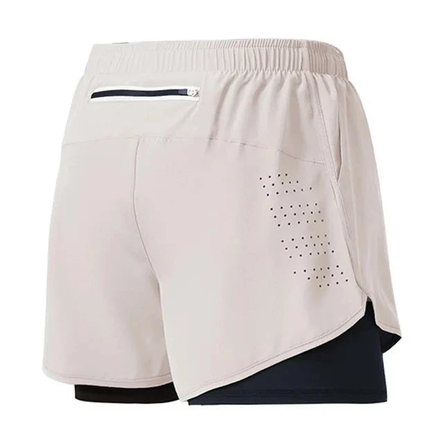 TriiRun MaxShort – Men’s Dual-Layer Running Shorts | Quick-Dry, High-Performance Fitness Shorts for Training & Running