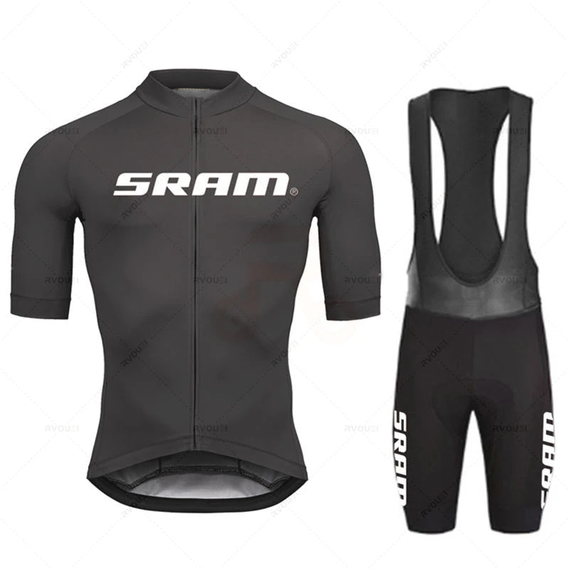 TriiRide Summer Pro Kit – Breathable Short-Sleeve Cycling Jersey & Bib Shorts Set