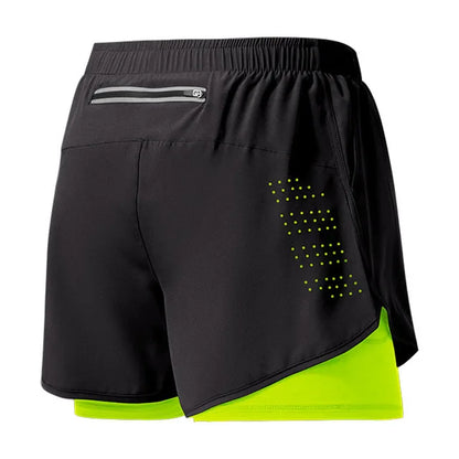 TriiRun MaxShort – Men’s Dual-Layer Running Shorts | Quick-Dry, High-Performance Fitness Shorts for Training & Running