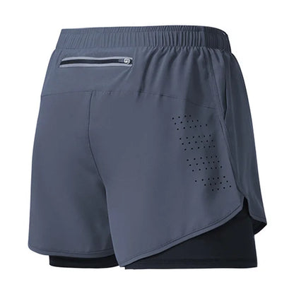 TriiRun MaxShort – Men’s Dual-Layer Running Shorts | Quick-Dry, High-Performance Fitness Shorts for Training & Running