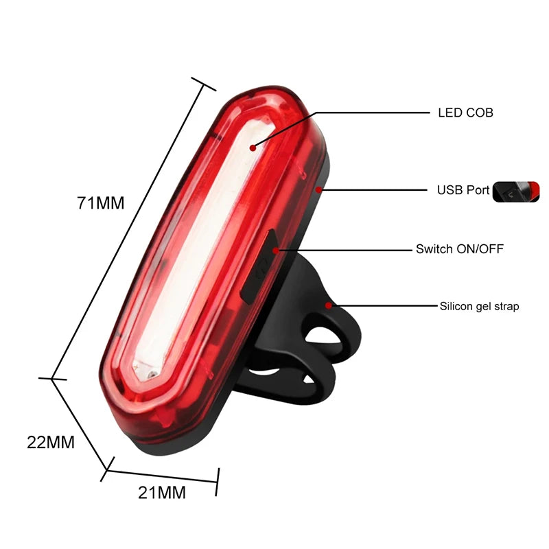 TriiBeam UltraSafe – USB Rechargeable Rear Bike Tail Light for Maximum Visibility & Safety