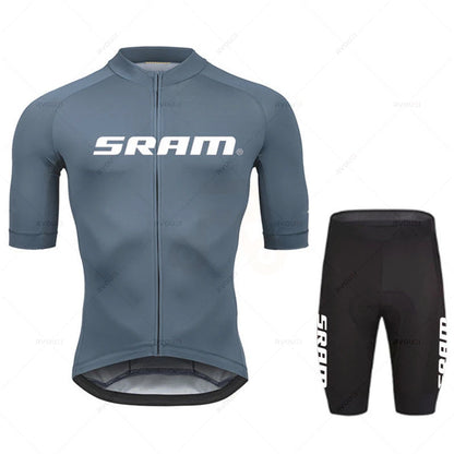 TriiRide Summer Pro Kit – Breathable Short-Sleeve Cycling Jersey & Bib Shorts Set