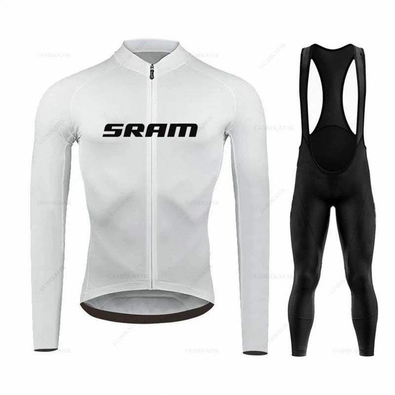 TriiRide Winter Pro – Thermal Long-Sleeve Cycling Jersey & Bib Pants Set