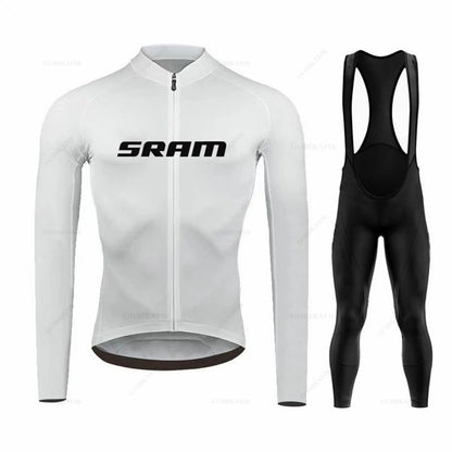 TriiRide Winter Pro – Thermal Long-Sleeve Cycling Jersey & Bib Pants Set