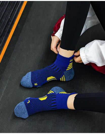 StridePro Run Socks - Run Socks – ultra-light, breathable, and durable running socks, designed for runners, marathoners, and triathletes - 5 Pairs Marathon Running Sock