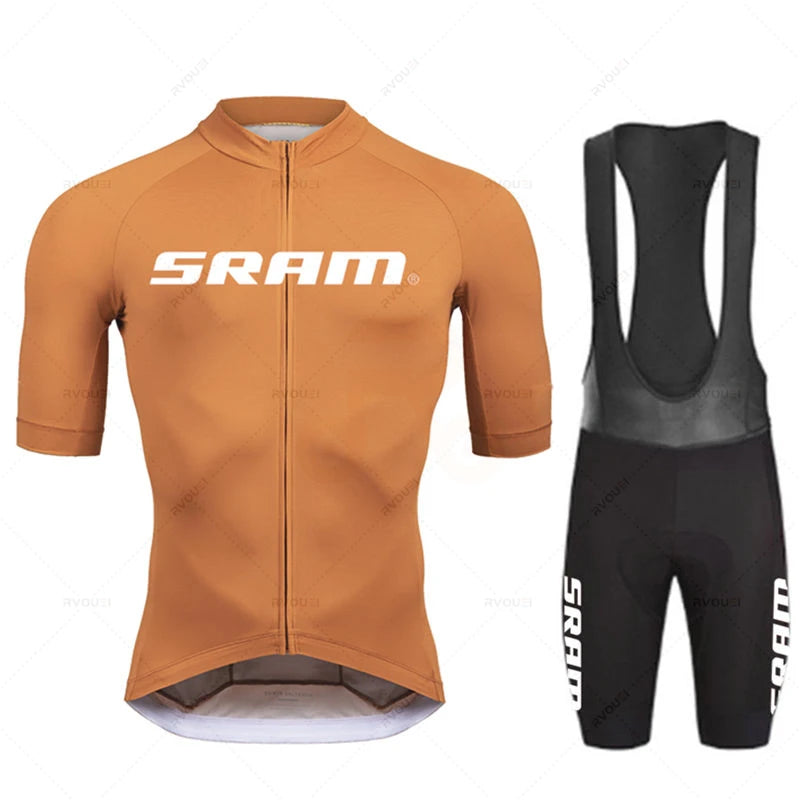 TriiRide Summer Pro Kit – Breathable Short-Sleeve Cycling Jersey & Bib Shorts Set