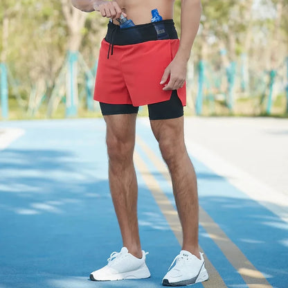 TriiRun ProShort – Double-Layer Running Shorts with Multi-Functional Pockets & Quick-Dry Fabric