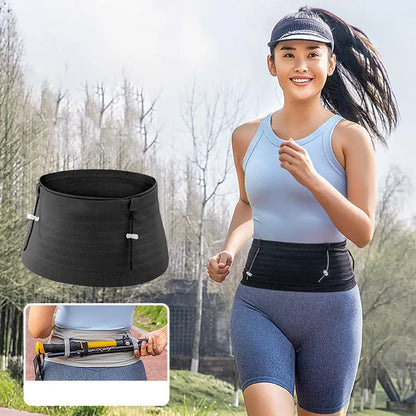 AeroFlex Running Belt – Invisible Elastic Waist Bag for Men & Women | Sports, Marathon, Gym, Fitness