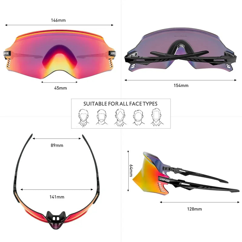 TriiVision ProShield – Photochromic Sports Sunglasses for Men & Women | UV400 Protection & Aerodynamic Design for Cycling, Running & Outdoor Sports