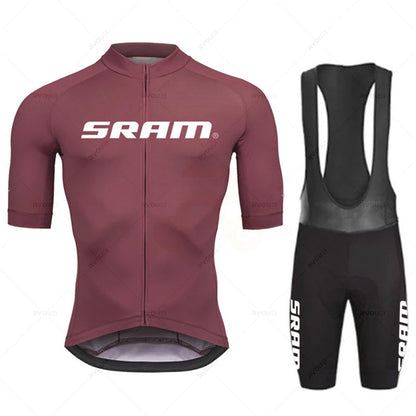 TriiRide Summer Pro Kit – Breathable Short-Sleeve Cycling Jersey & Bib Shorts Set