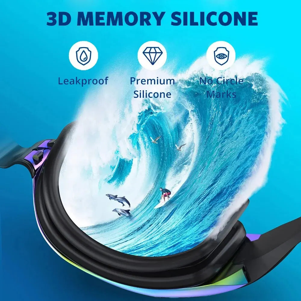 TriiWave Pro Goggles – Professional Anti-Fog Swimming Glasses with UV Protection