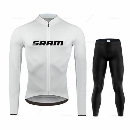 TriiRide Winter Pro – Thermal Long-Sleeve Cycling Jersey & Bib Pants Set
