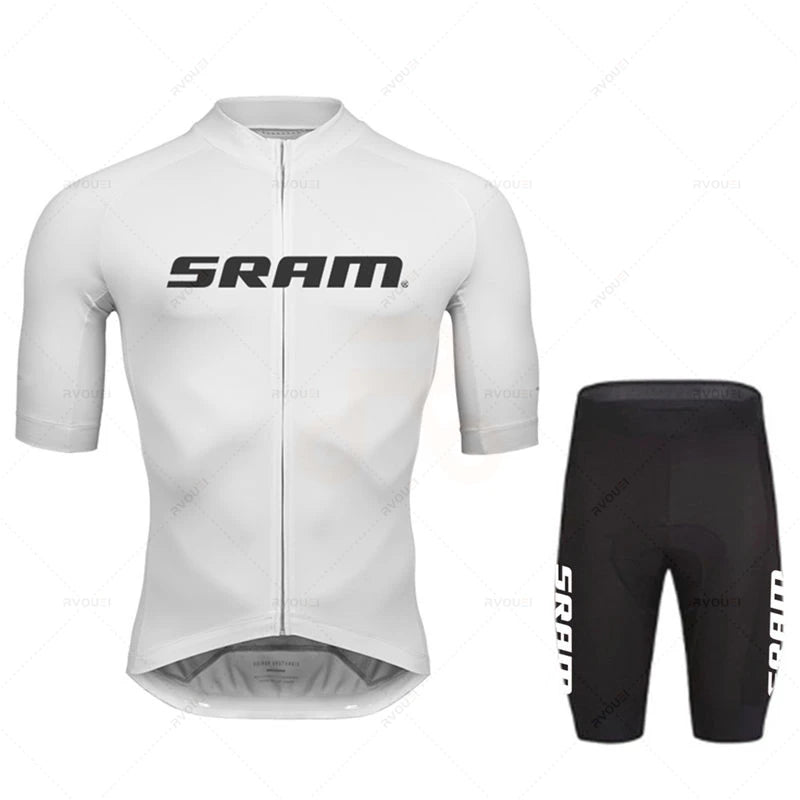 TriiRide Summer Pro Kit – Breathable Short-Sleeve Cycling Jersey & Bib Shorts Set