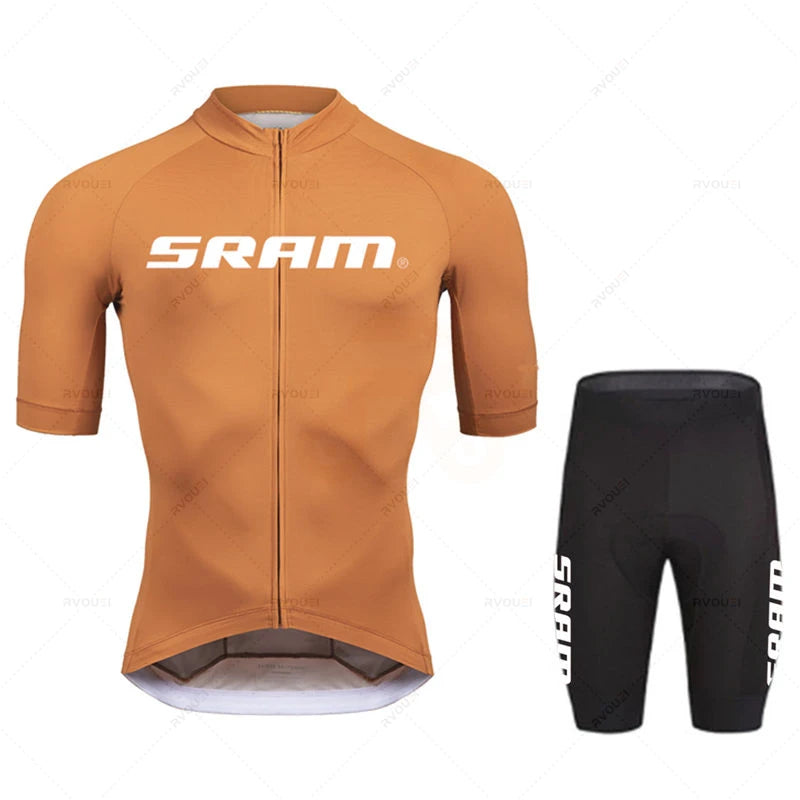 TriiRide Summer Pro Kit – Breathable Short-Sleeve Cycling Jersey & Bib Shorts Set
