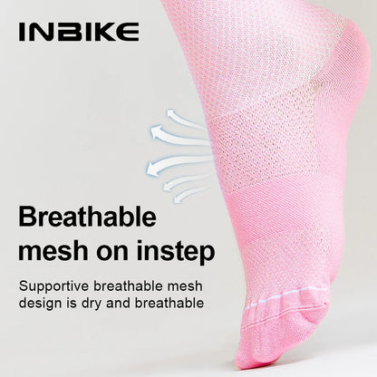 TriiRun VelocitySocks – Women’s Compression Running & Cycling Socks with Breathable & Moisture-Wicking Fabric