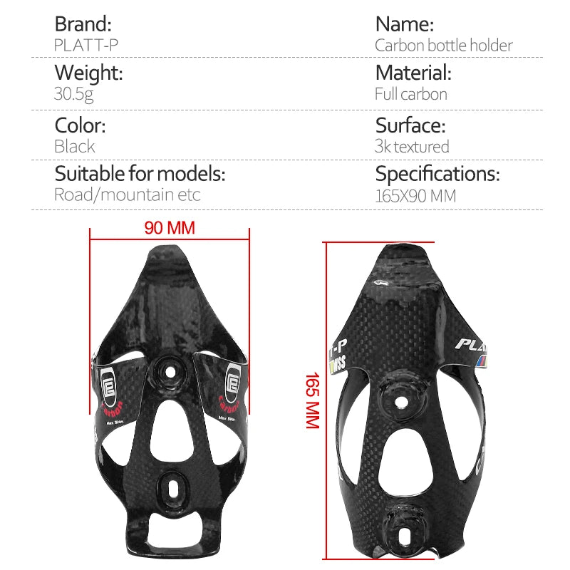 Carbon Elite Cage – Full Carbon Fiber Ultralight Bicycle Bottle Holder | Road & MTB