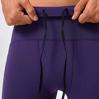 TriiRun AeroTight – Men’s Compression Running Shorts with Multi Pockets & Quick-Dry Fabric