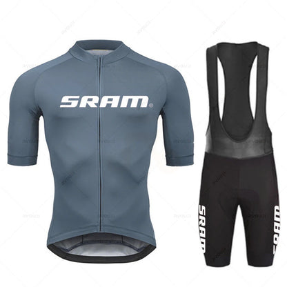 TriiRide Summer Pro Kit – Breathable Short-Sleeve Cycling Jersey & Bib Shorts Set