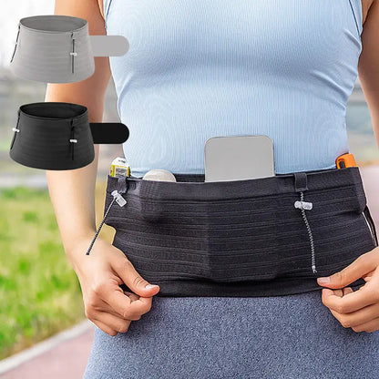 AeroFlex Running Belt – Invisible Elastic Waist Bag for Men & Women | Sports, Marathon, Gym, Fitness
