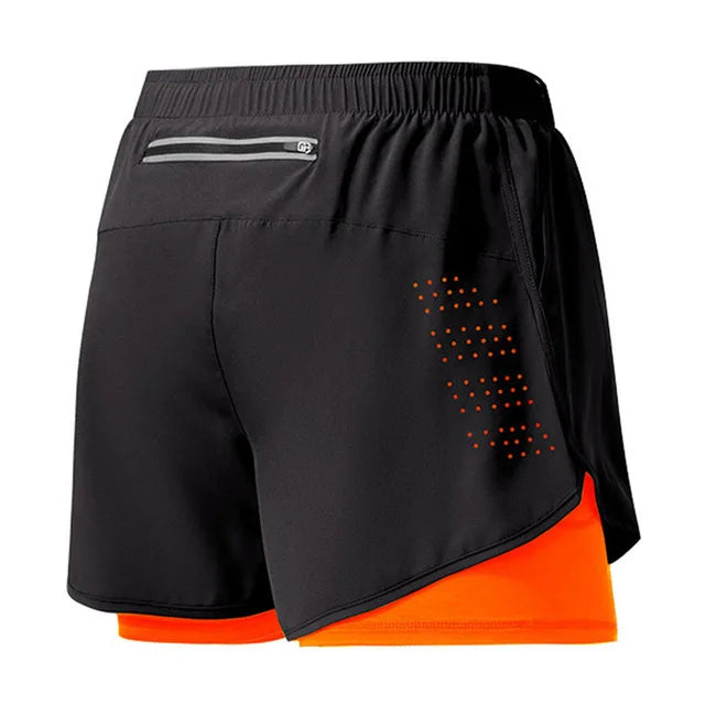 TriiRun MaxShort – Men’s Dual-Layer Running Shorts | Quick-Dry, High-Performance Fitness Shorts for Training & Running