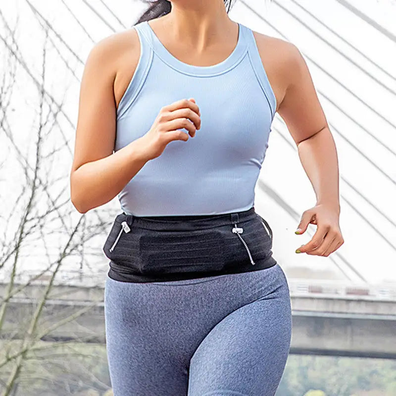 AeroFlex Running Belt – Invisible Elastic Waist Bag for Men & Women | Sports, Marathon, Gym, Fitness
