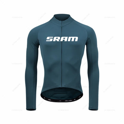 TriiRide Winter Pro – Thermal Long-Sleeve Cycling Jersey & Bib Pants Set